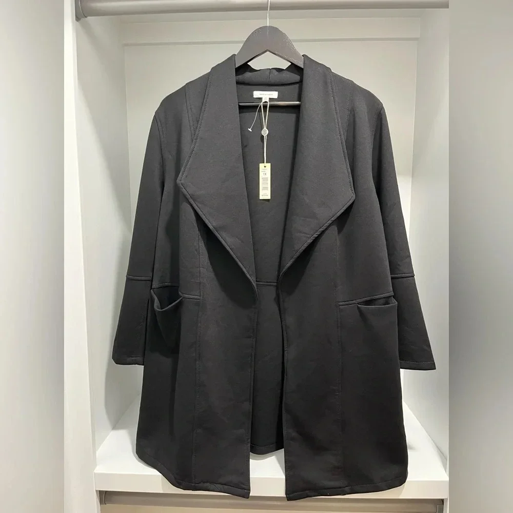 Max Studio Black Blazer Jacket Size 1X New With Tags